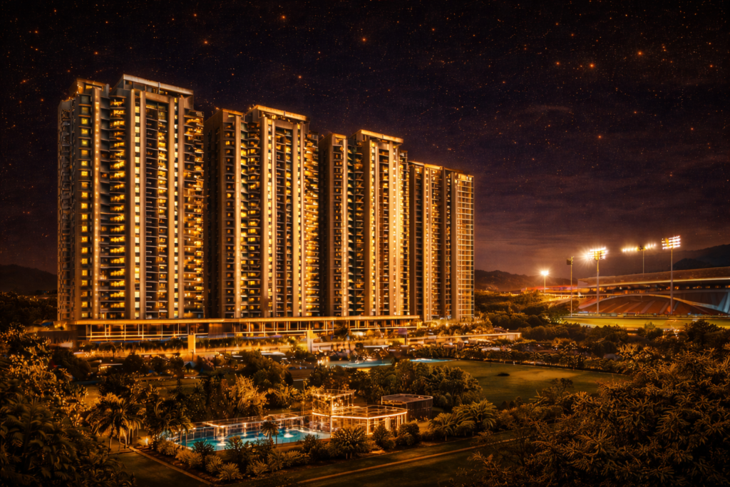 Homeland new chandigarh Night View